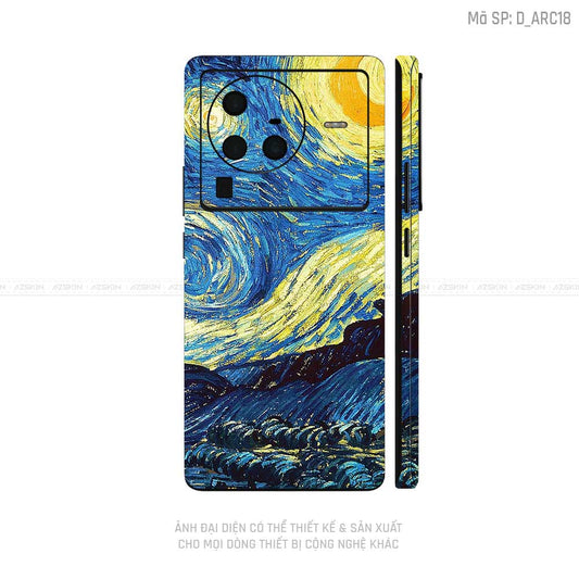 Dán Skin Vivo X Series Hình Nghệ Thuật Arcrylic | D_ARC18