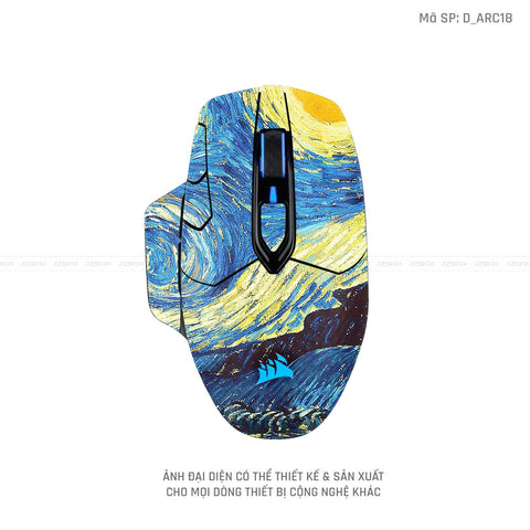 Skin Dán Chuột Corsair Nghệ Thuật Acrylic | D_ARC18
