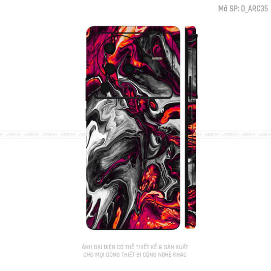 Dán Skin Vivo X Series Hình Nghệ Thuật Arcrylic | D_ARC35