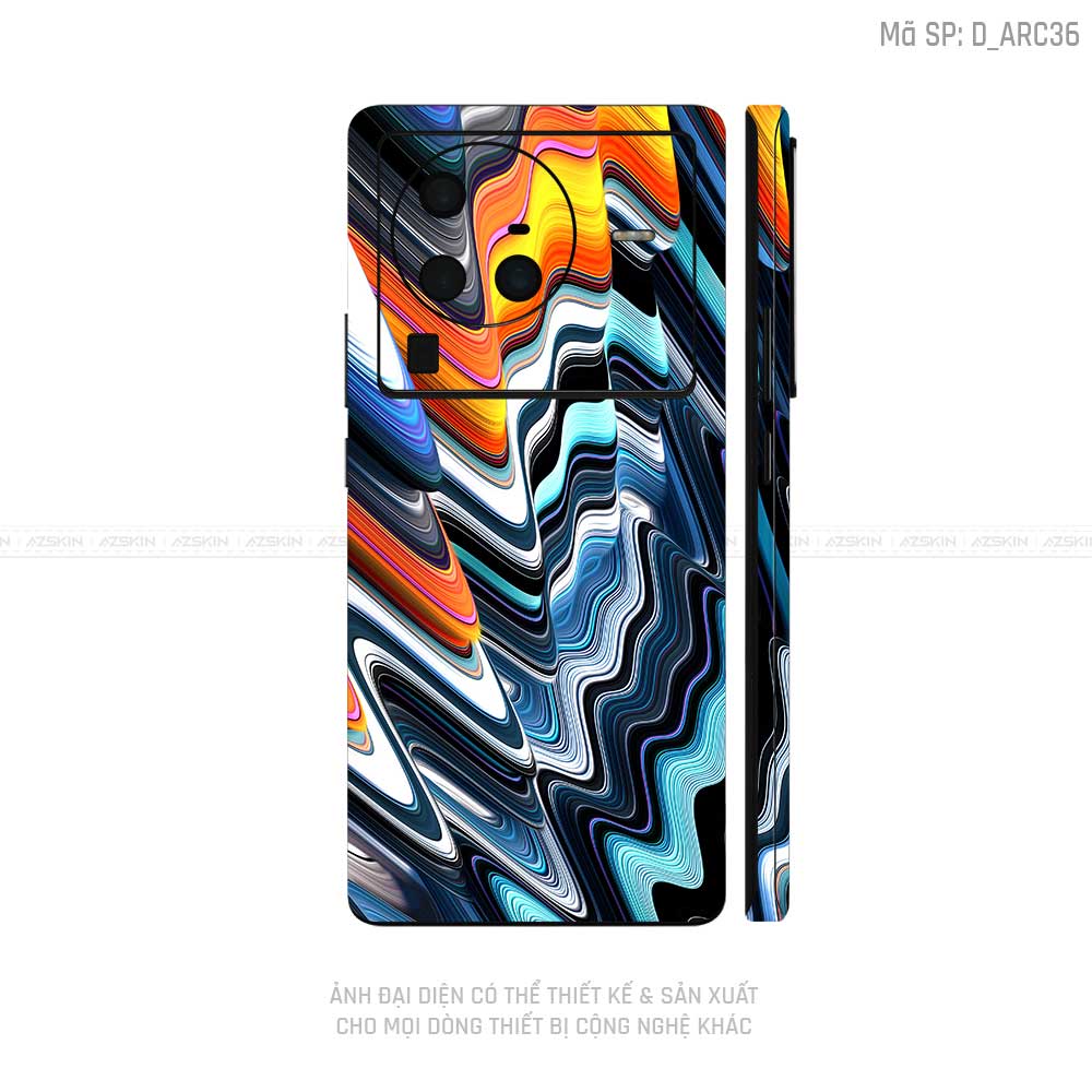 Dán Skin Vivo X Series Hình Nghệ Thuật Arcrylic | D_ARC36