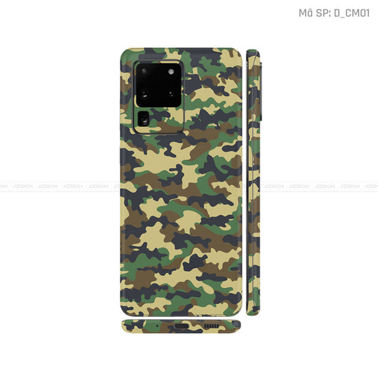 Dán Skin Galaxy S20 Series Hình Camo | D_CM01