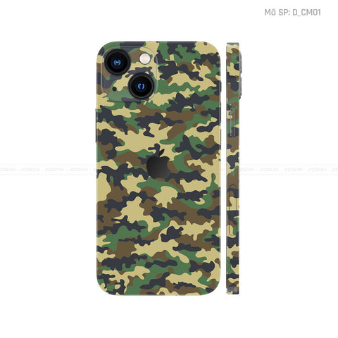 Dán Skin IPhone 13 Series Hình Camo | D_CM01