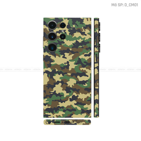 Dán Skin Samsung Galaxy S25 Series Chủ Đề Camo | D_CM01