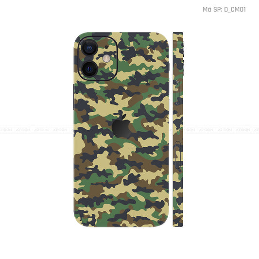 Dán Skin IPhone 12 Series Hình Camo | D_CM01