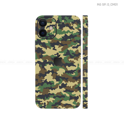 Dán Skin IPhone 12 Series Hình Camo | D_CM01