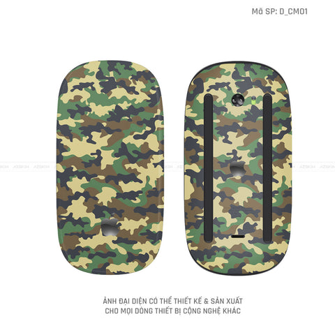 Skin Dán Chuột Apple Magic Mouse Hình Camo | D_CM01