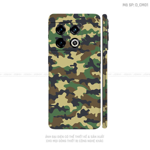 Dán Skin Oneplus 10 Series Hình Camo | D_CM01