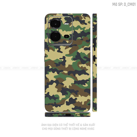 Dán Skin Vivo V Series Hình Camo  | D_CM01