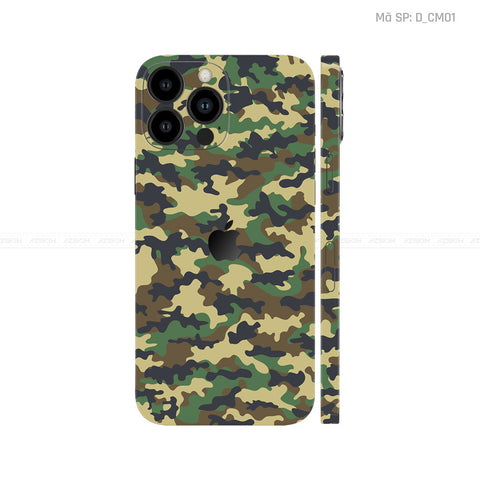 Dán Skin IPhone 13 Series Hình Camo | D_CM01