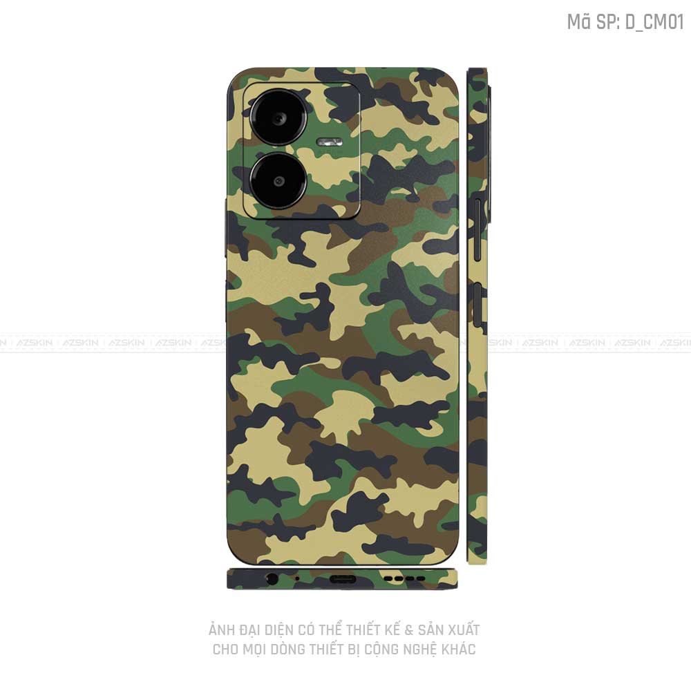 Dán Skin Vivo Y Series Hình Camo | D_CM01