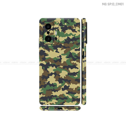 Dán Skin Xiaomi 11 Series Hình Camo | D_CM01