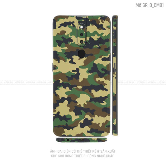 Miếng Dán Skin Điện Thoại OPPO F Series Hình Camo | D_CM01