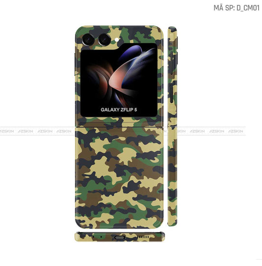 Dán Skin Galaxy Z Flip 7 Hình Camo | D_CM01
