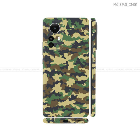 Dán Skin Xiaomi 12 Series Hình Camo | D_CM01
