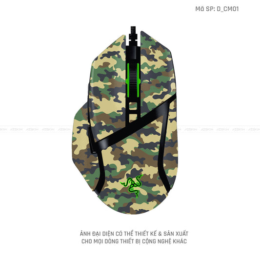Skin Dán Chuột Razer Hình Camo | D_CM01