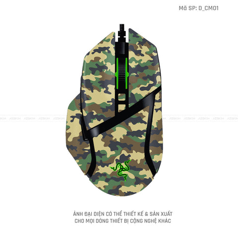 Skin Dán Chuột Razer Hình Camo | D_CM01