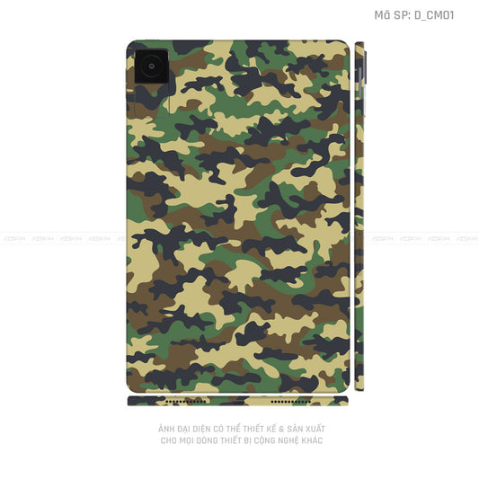Dán Skin Máy Tính Bảng Xiaomi Mipad Hình Camo | D_CM01