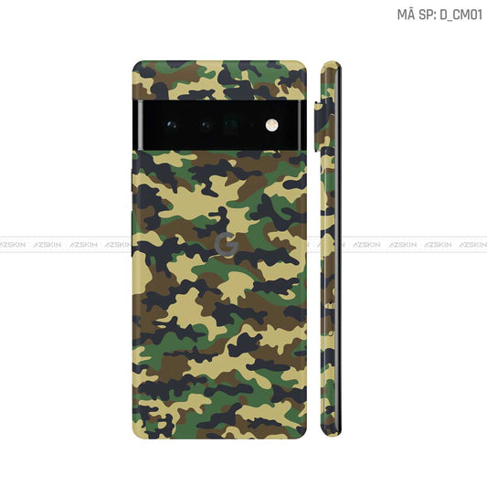 Dán Skin Google Pixel 6 Series Hình Camo | D_CM01