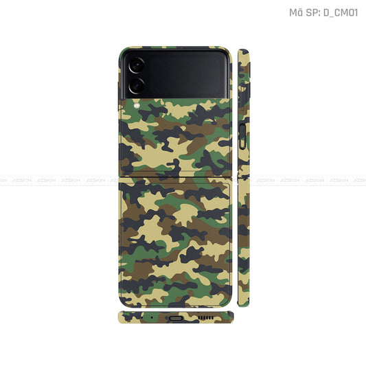 Dán Skin Galaxy Zflip4 Hình Camo | D_CM01
