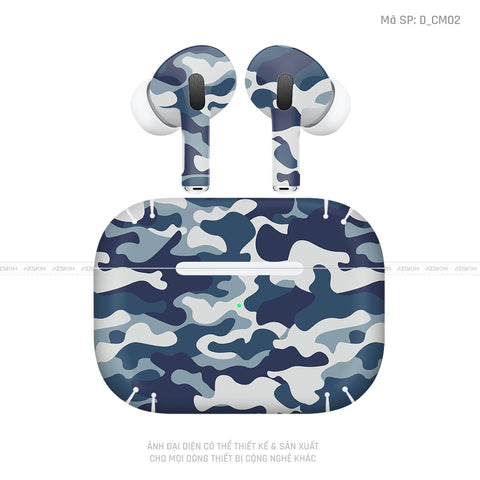 Dán Skin Tai Nghe Airpod Pro/ Pro 2 Hình Camo | D_CM02