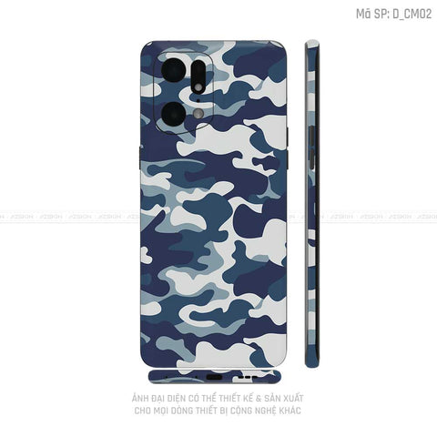 Miếng Dán Skin Điện Thoại OPPO Find X Series Hình Camo | D_CM02