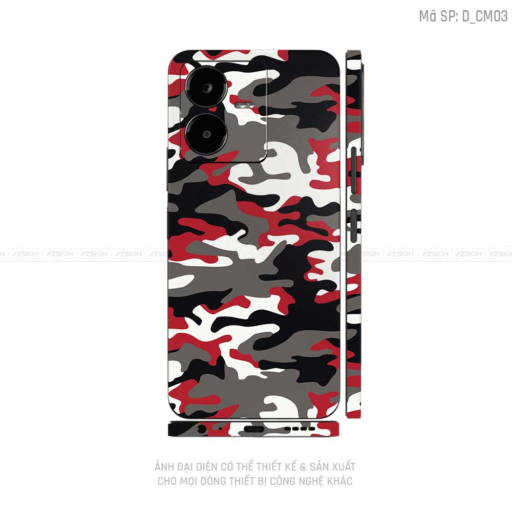 Dán Skin Vivo Y Series Hình Camo | D_CM03
