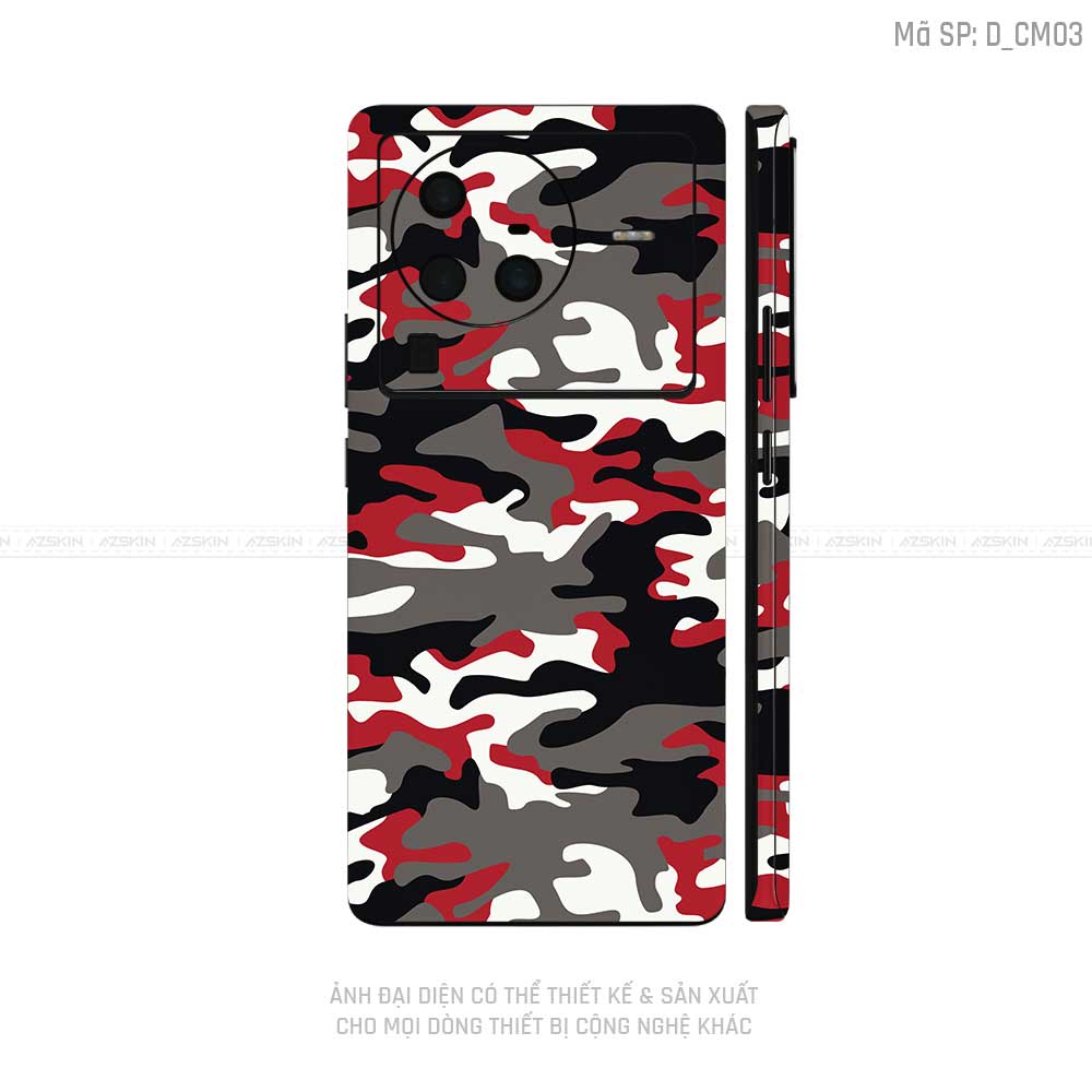 Dán Skin Vivo X Series Hình Camo | D_CM03