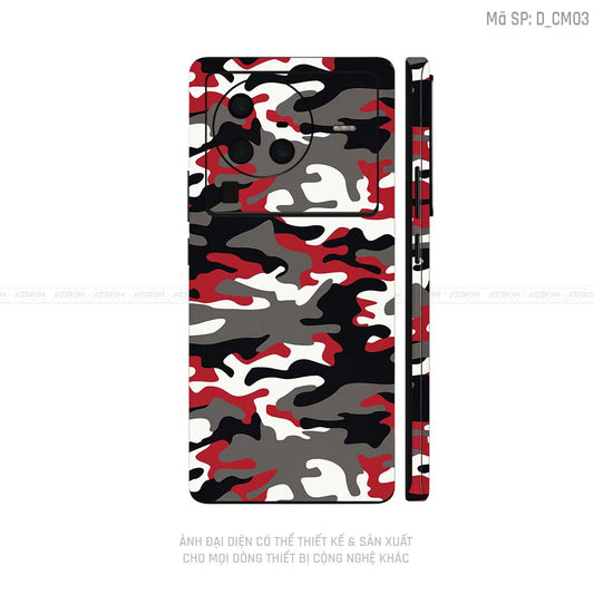 Dán Skin Vivo X Series Hình Camo | D_CM03