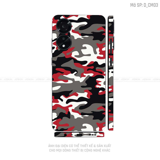 Miếng Dán Skin Điện Thoại OPPO A Series Hình Camo | D_CM03