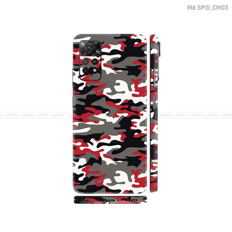 Dán Skin Xiaomi Redmi Note 11 Series Hình Camo | D_CM03