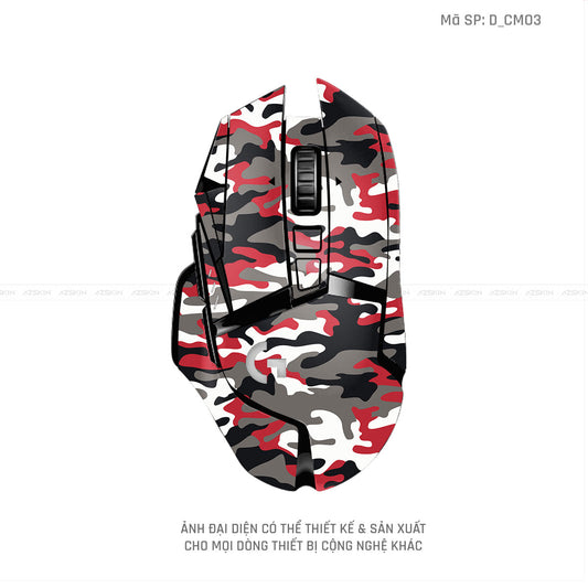 Skin Dán Chuột Logitech Hình Camo | D_CM03