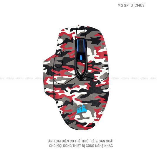 Skin Dán Chuột Corsair Hình Camo | D_CM03