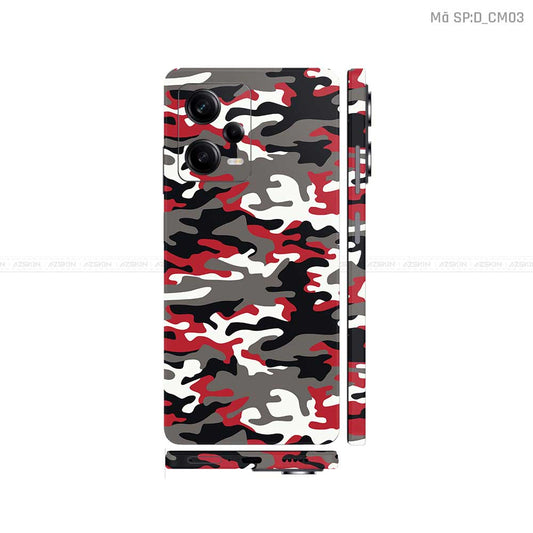 Dán Skin Xiaomi Redmi Note 12 Series Hình Camo | D_CM03