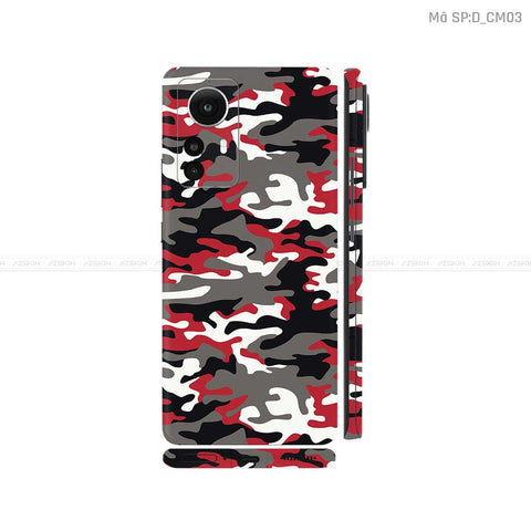Dán Skin Xiaomi 12 Series Hình Camo | D_CM03