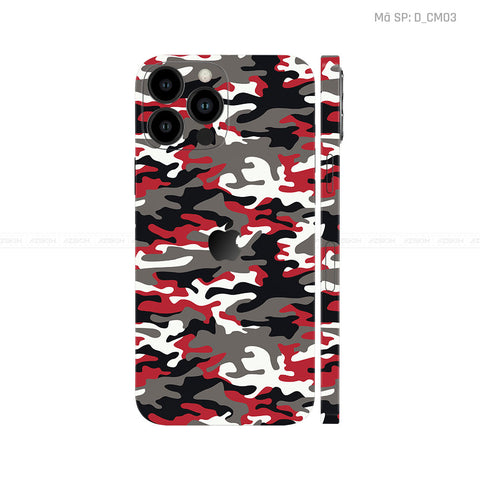 Dán Skin IPhone 13 Series Hình Camo | D_CM03