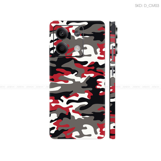 Dán Skin Điện Thoại Xiaomi Redmi 13 Series Hình Camo | D_CM03