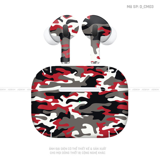 Dán Skin Tai Nghe Airpod 3 Hình Camo | D_CM03