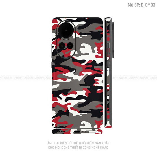 Dán Skin Điện Thoại OPPO Reno Series Hình Camo | D_CM03