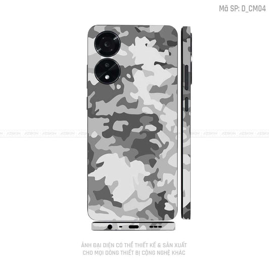 Miếng Dán Skin Điện Thoại OPPO A Series Hình Camo | D_CM04