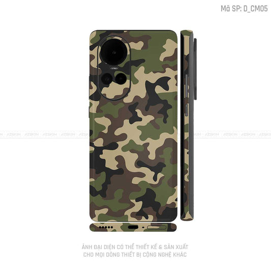 Dán Skin Điện Thoại OPPO Reno Series Hình Camo | D_CM05