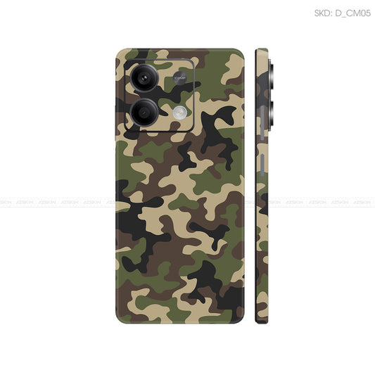 Dán Skin Điện Thoại Xiaomi Redmi 13 Series Hình Camo | D_CM05