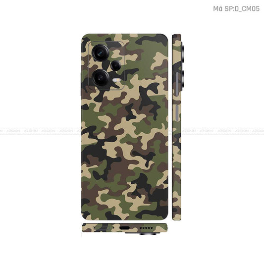 Dán Skin Xiaomi Redmi Note 12 Series Hình Camo | D_CM05