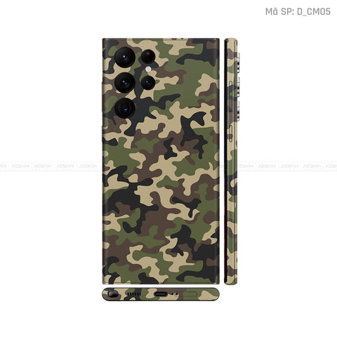 Dán Skin Galaxy S22 Series Hình Camo | D_CM05