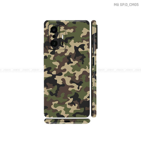 Dán Skin Xiaomi 11 Series Hình Camo | D_CM05