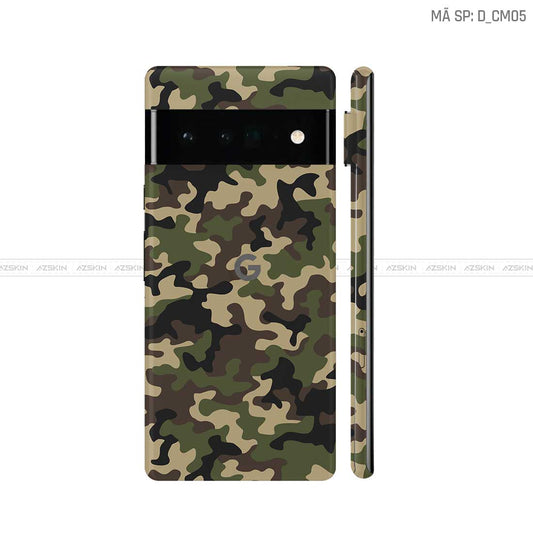 Dán Skin Google Pixel 6 Series Hình Camo | D_CM05