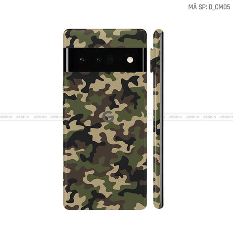 Dán Skin Google Pixel 6 Series Hình Camo | D_CM05