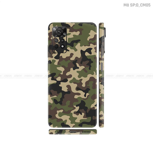 Dán Skin Xiaomi Redmi Note 11 Series Hình Camo | D_CM05
