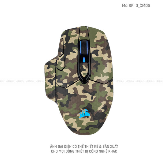 Skin Dán Chuột Corsair Hình Camo | D_CM05