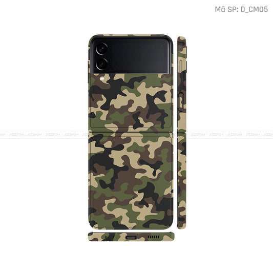 Dán Skin Galaxy Zflip3 Hình Camo | D_CM05