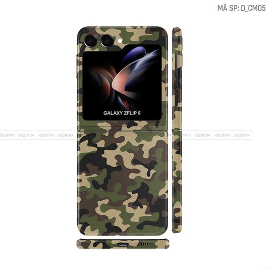 Dán Skin Galaxy Z Flip 7 Hình Camo | D_CM05